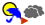 明け方まで時々雨のちくもり
降水確率：50%
最高気温：24℃
最低気温：18℃